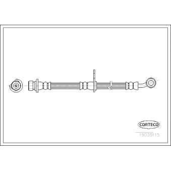 Flexible de frein CORTECO 19035115