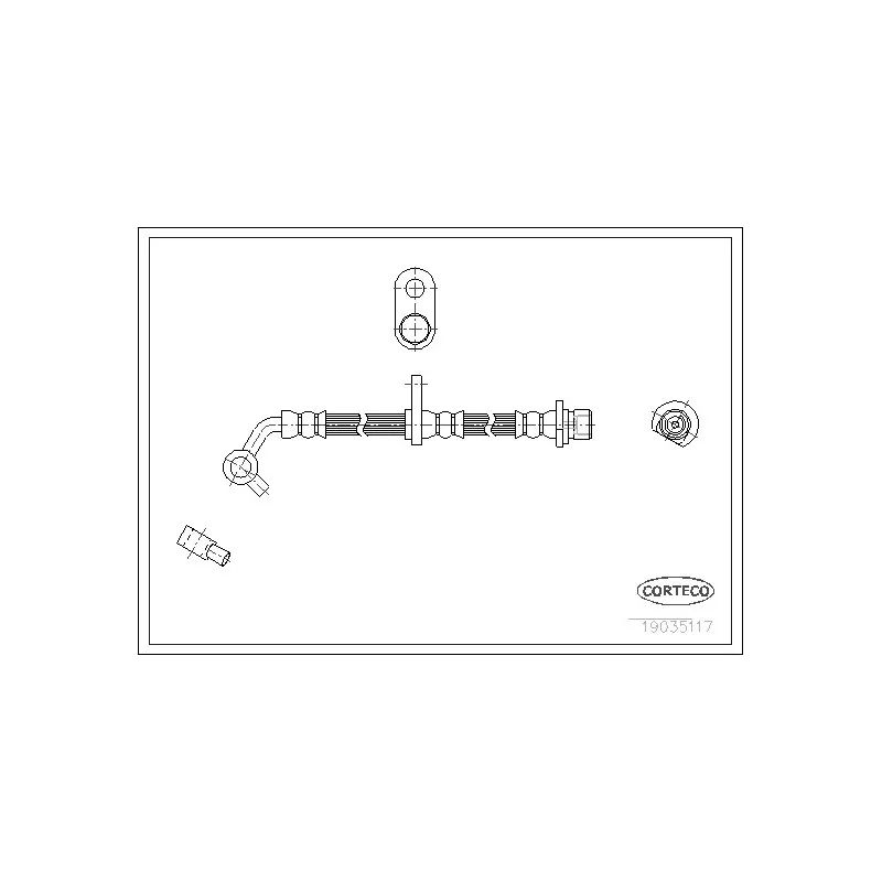 Flexible de frein CORTECO 19035117