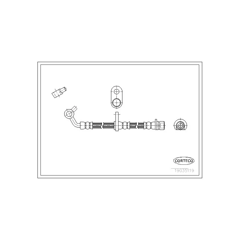 Flexible de frein CORTECO 19035119