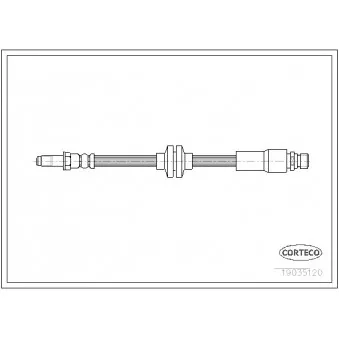 Flexible de frein CORTECO 19035120