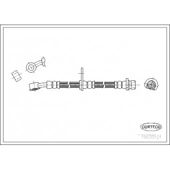 Flexible de frein CORTECO 19035121