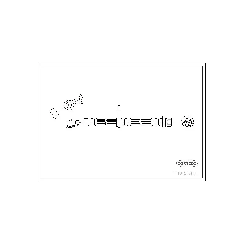 Flexible de frein CORTECO 19035121