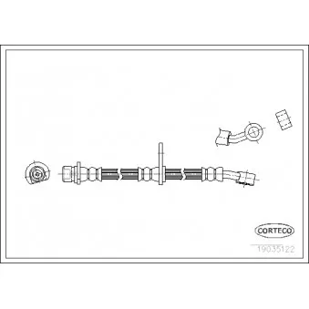 Flexible de frein CORTECO 19035122