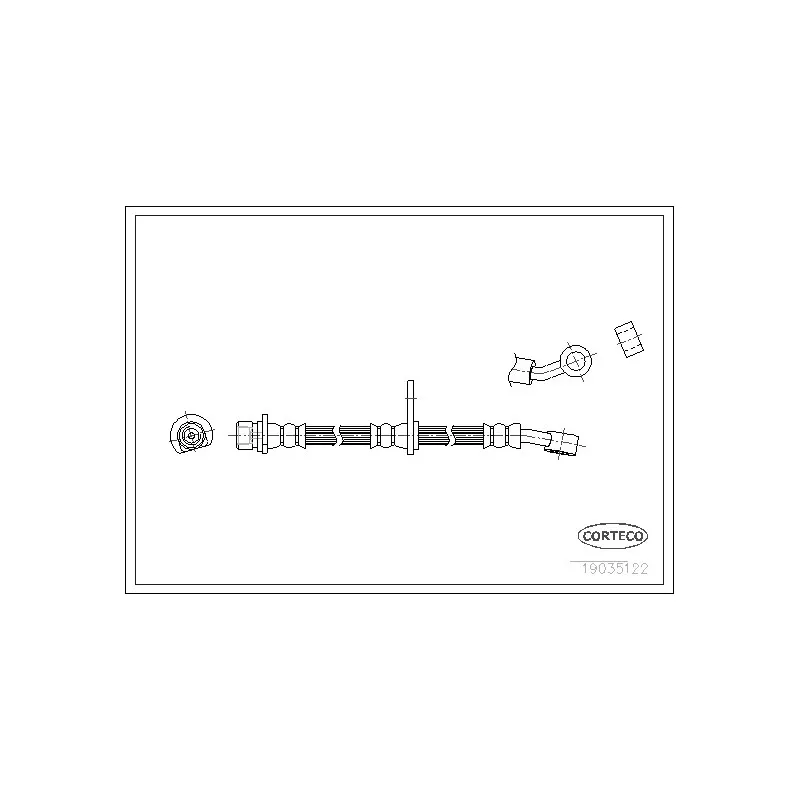 Flexible de frein CORTECO 19035122