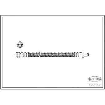 Flexible de frein CORTECO 19035149