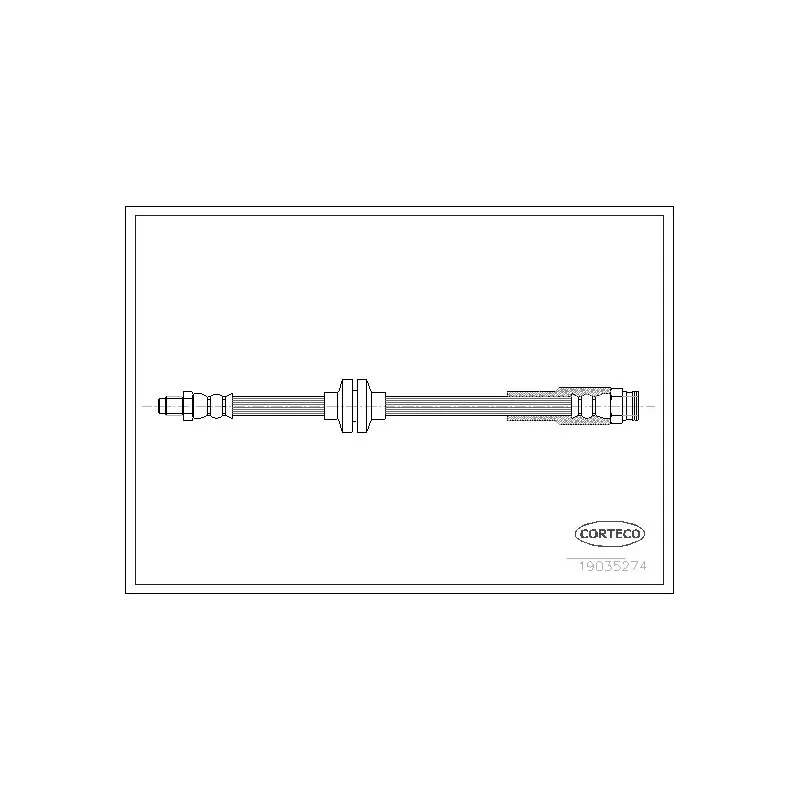 Flexible de frein CORTECO 19035274