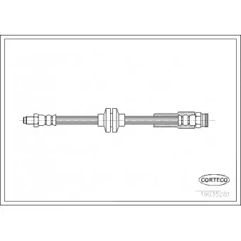 Flexible de frein CORTECO 19035281