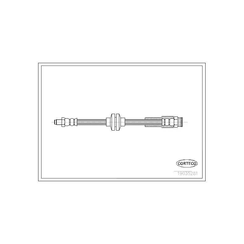 Flexible de frein CORTECO 19035281