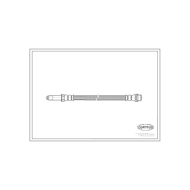 Flexible de frein CORTECO 19035285