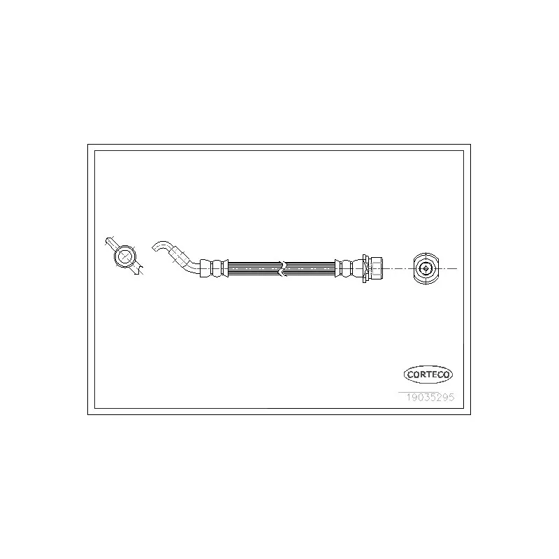 Flexible de frein CORTECO 19035295