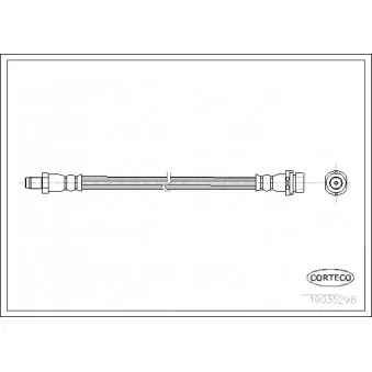 Flexible de frein CORTECO 19035298