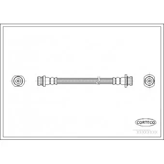 Flexible de frein CORTECO 19035301
