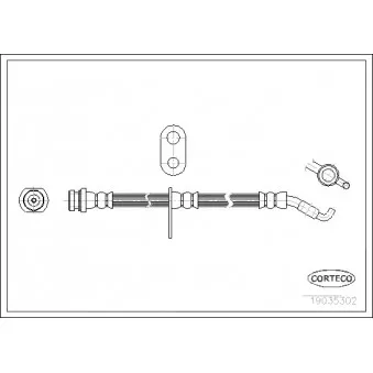 Flexible de frein CORTECO 19035302