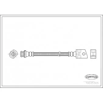 Flexible de frein CORTECO 19035305