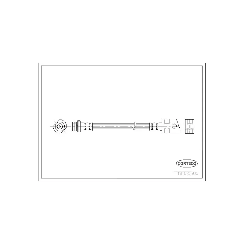 Flexible de frein CORTECO 19035305