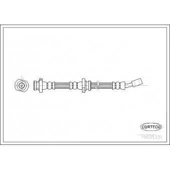 Flexible de frein avant droit CORTECO 19035331