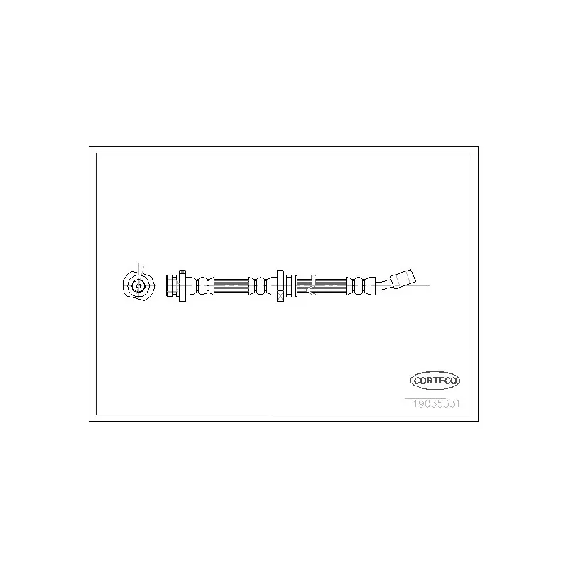 Flexible de frein avant droit CORTECO 19035331