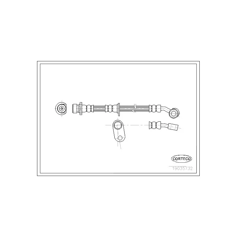 Flexible de frein avant gauche CORTECO 19035732