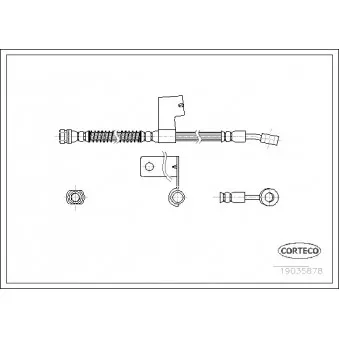 Flexible de frein avant gauche CORTECO 19035878