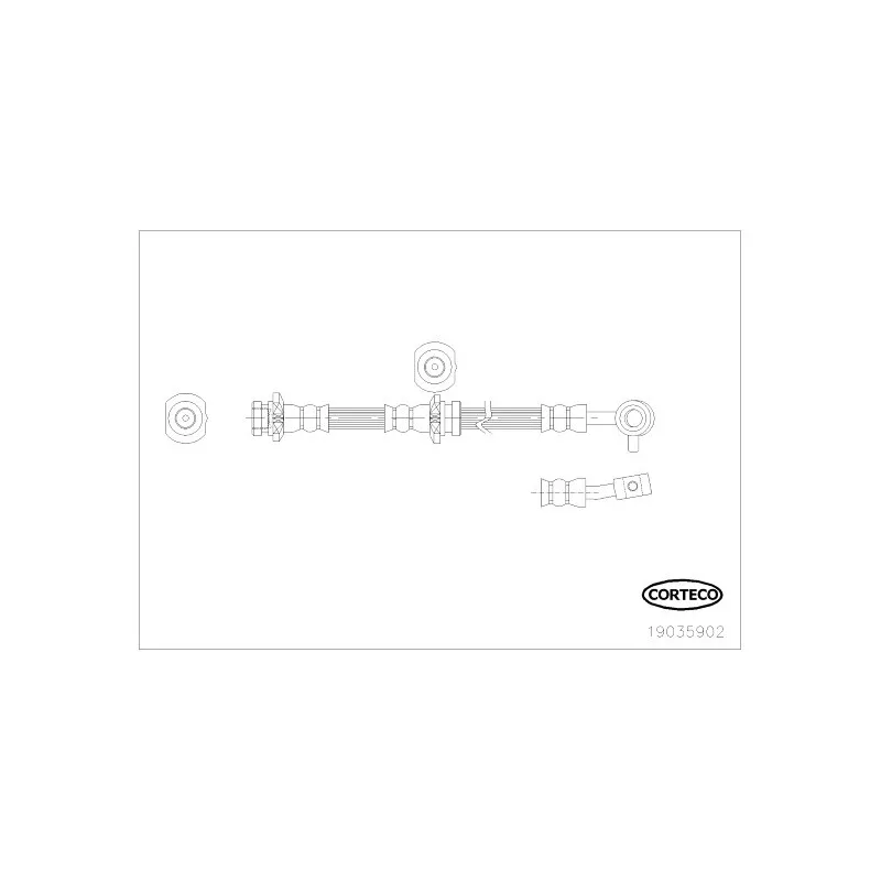 Flexible de frein CORTECO 19035902