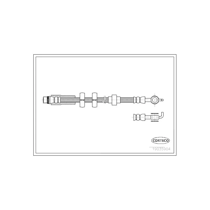 Flexible de frein CORTECO 19035904