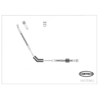 Flexible de frein CORTECO 19035962