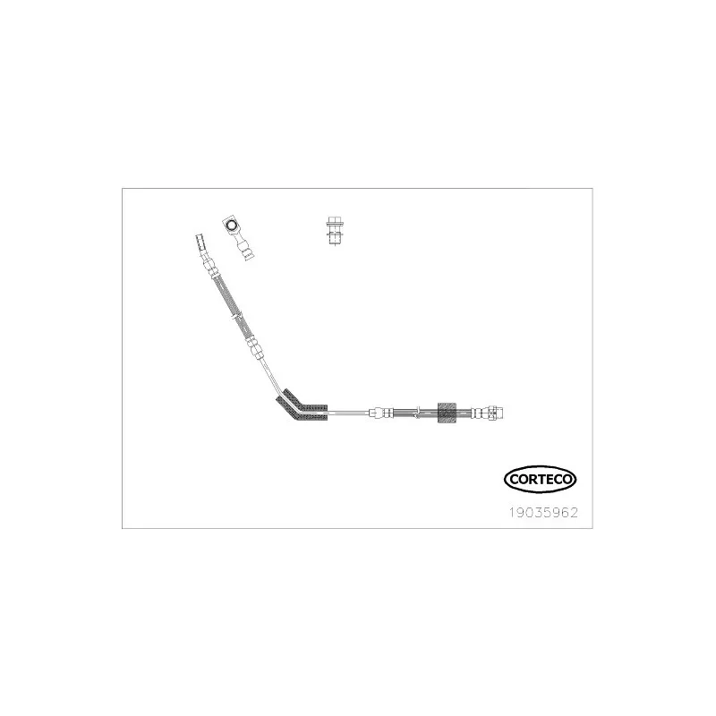 Flexible de frein CORTECO 19035962