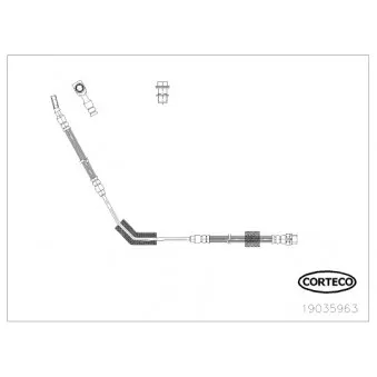 Flexible de frein CORTECO 19035963
