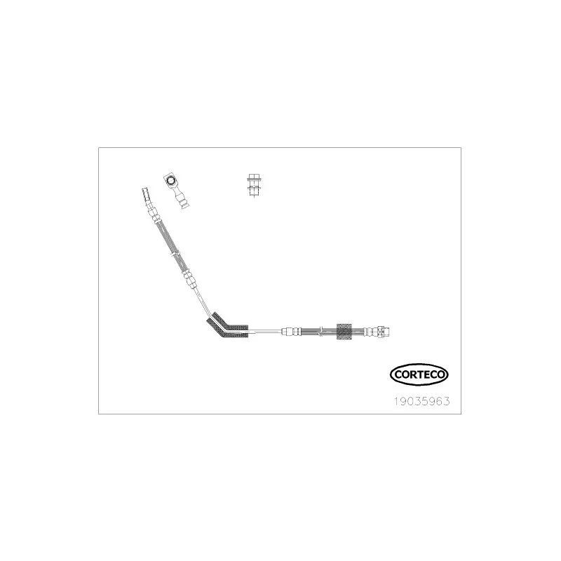 Flexible de frein CORTECO 19035963