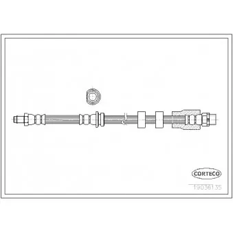 Flexible de frein CORTECO 19036135