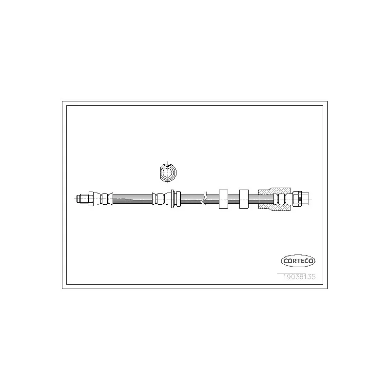 Flexible de frein CORTECO 19036135