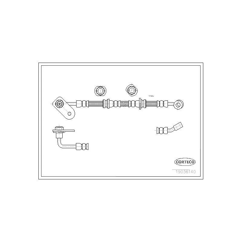 Flexible de frein CORTECO 19036140