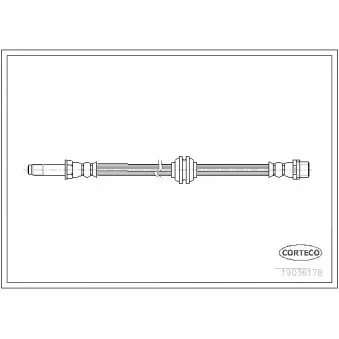 Flexible de frein CORTECO 19036178