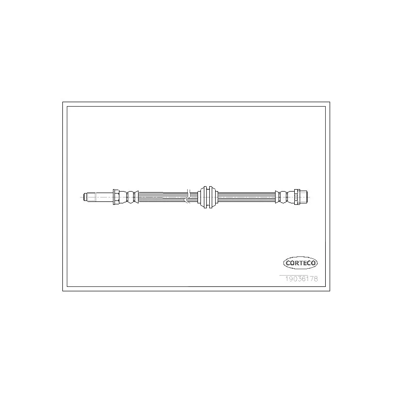 Flexible de frein CORTECO 19036178