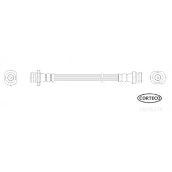 Flexible de frein CORTECO 19036234