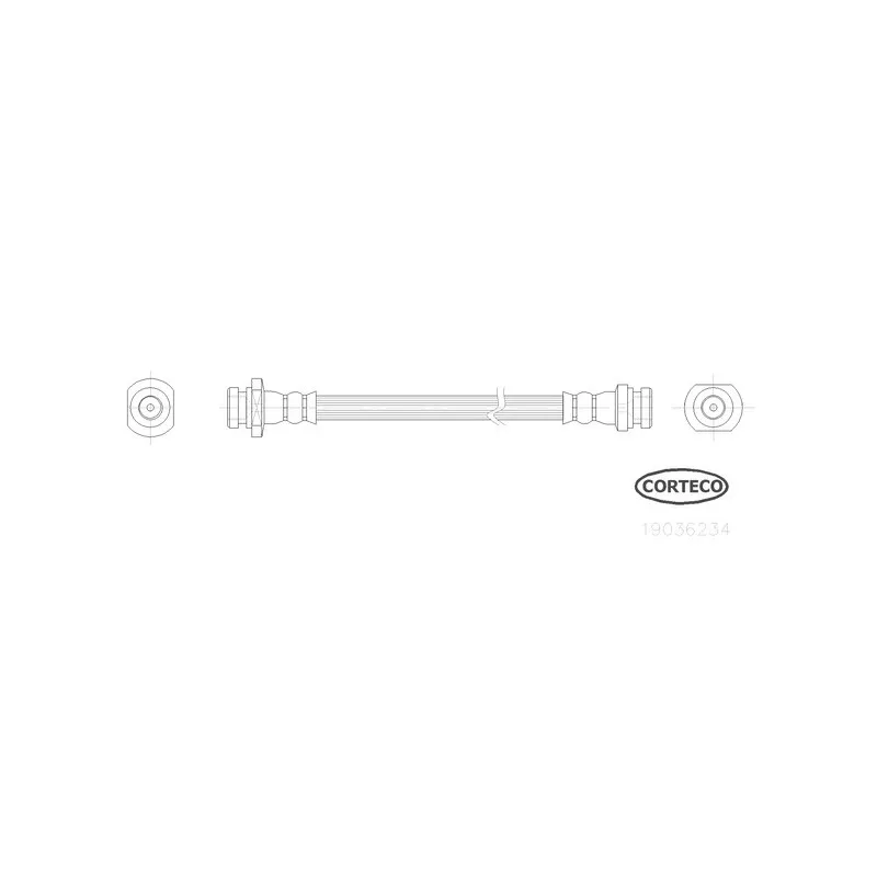Flexible de frein CORTECO 19036234