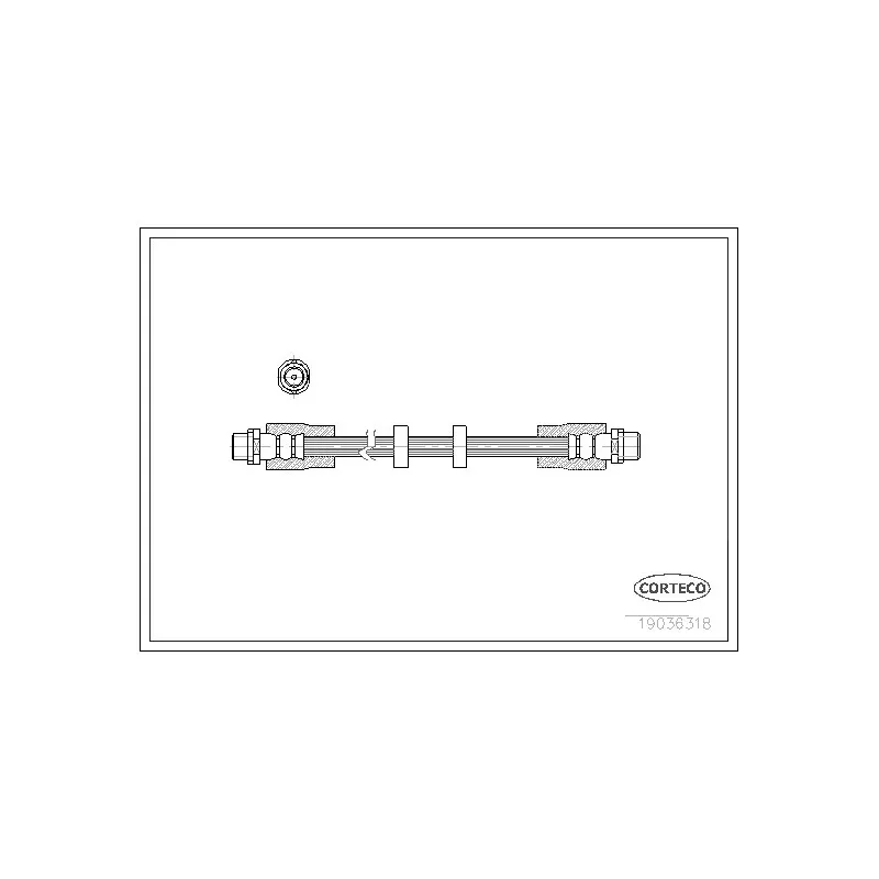 Flexible de frein CORTECO 19036318