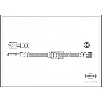 Flexible de frein CORTECO 19036321