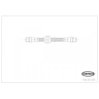 Flexible de frein CORTECO 19036338