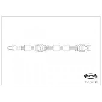 Flexible de frein CORTECO 19036340
