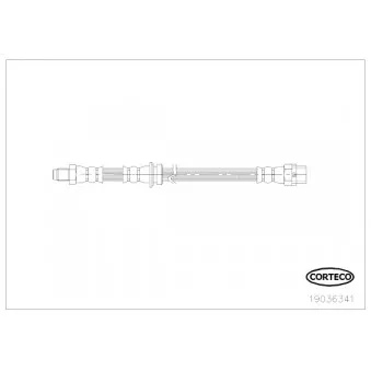 Flexible de frein CORTECO 19036341