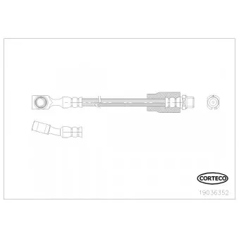 Flexible de frein CORTECO 19036352