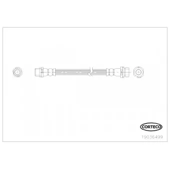 Flexible de frein CORTECO 19036499