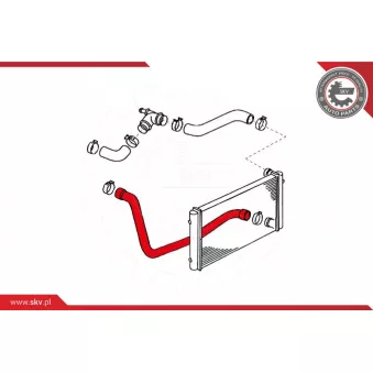 Durite de radiateur ESEN SKV 24SKV317