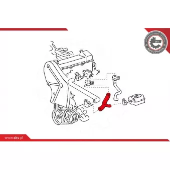 Durite de radiateur ESEN SKV 24SKV326
