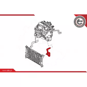 Durite de radiateur ESEN SKV 24SKV342