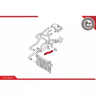 Durite de radiateur ESEN SKV 24SKV348