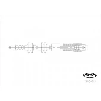 Flexible de frein CORTECO 19036614