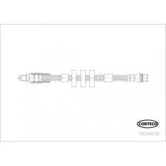 Flexible de frein CORTECO 19036628