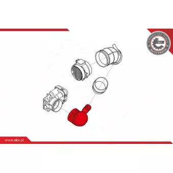 Tuyau d'aspiration, alimentation d'air ESEN SKV